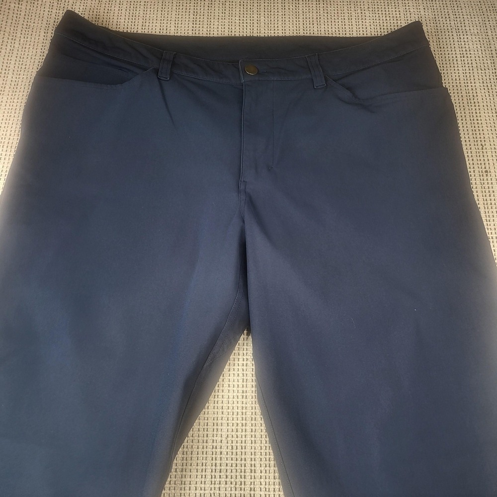 Lululemon‎ Pants Mens 36x33 Blue Chino Regular Fit Casual Travel Tech Outdoor